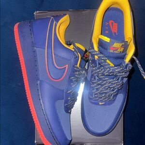 Nike Blue and Yellow Sneakers